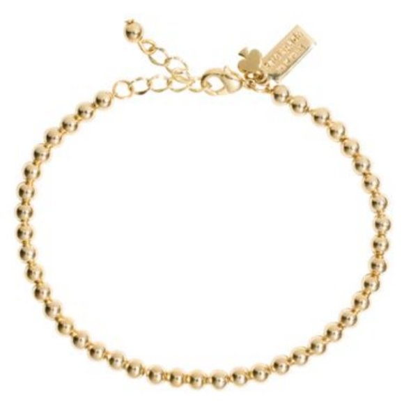 kate spade gold plated beaded ball bracelet nwot - Picture 2 of 4